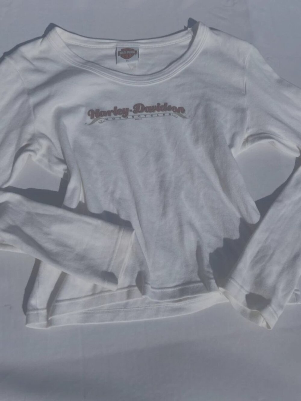 Harley-Davidson VTG 2002 Sturgis South Dakota Long Sleeve Shirt Women's XL White